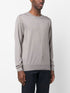 crew-neck cashmere-silk jumper